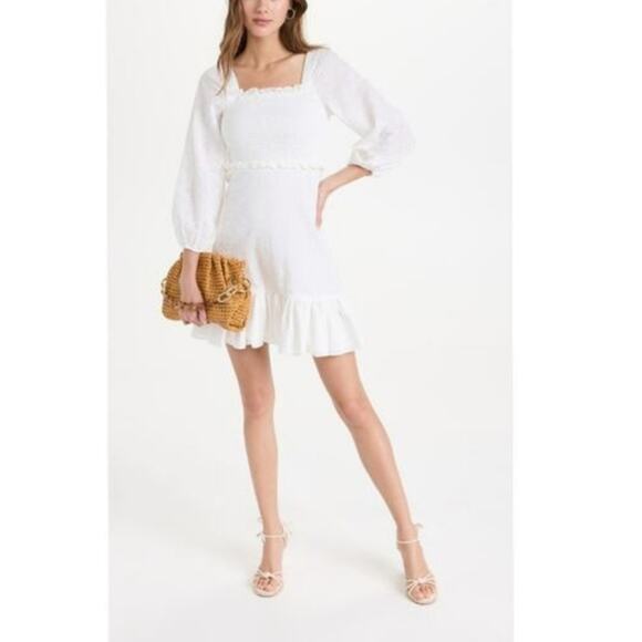NEW Veronica Beard White Denise Dress Size 10 - Picture 1 of 7